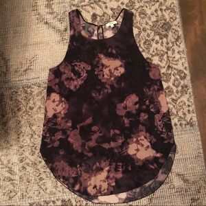 WILFRED by Aritzia dark floral tank size S